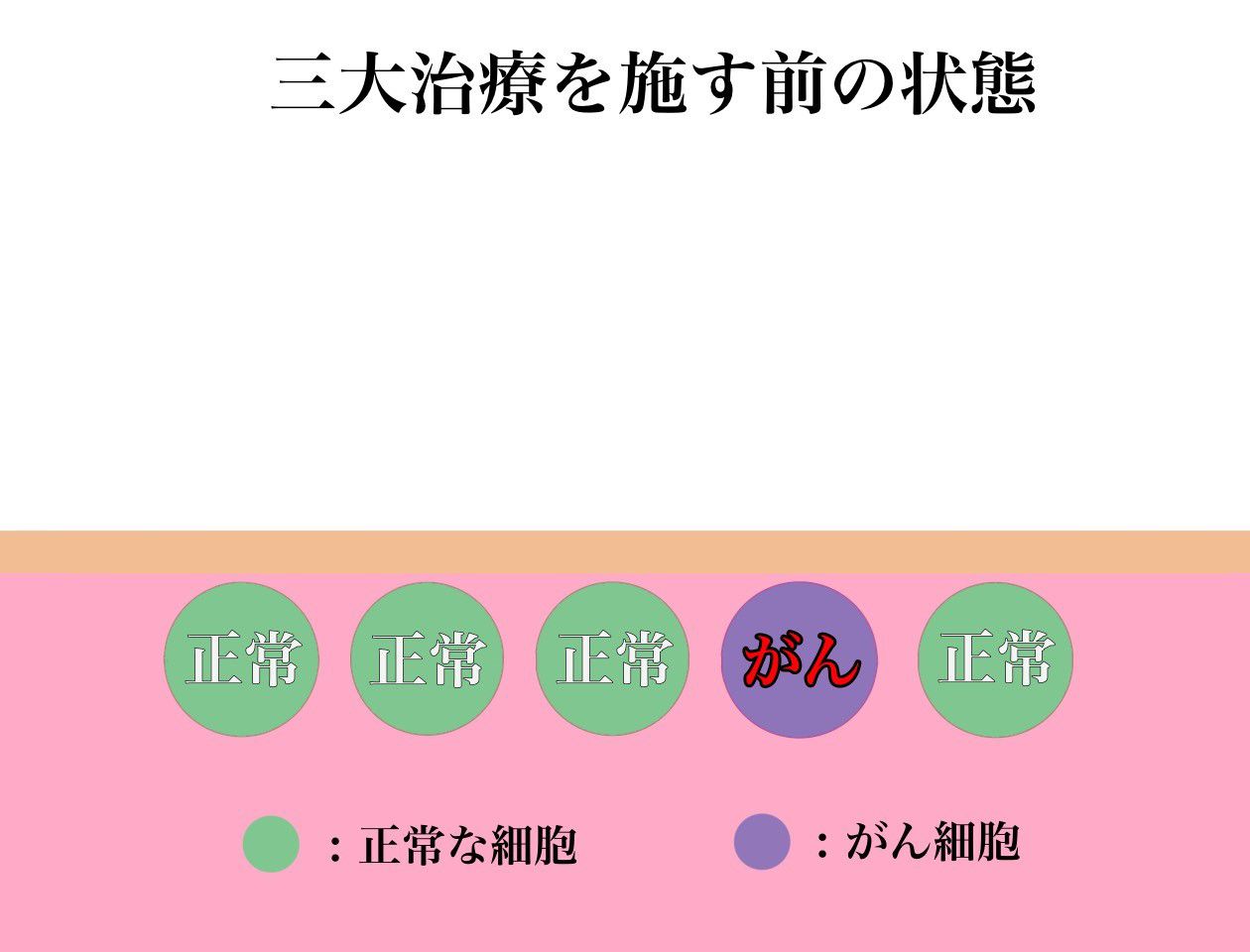 三大治療を施す前の状態