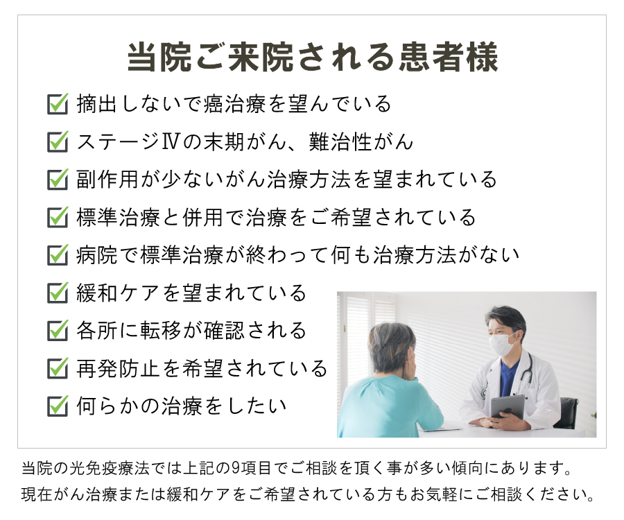 末期がんとは｜東京で光免疫療法はがん治療専門[東京がんクリニック]へ