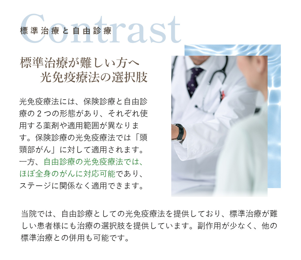 標準治療が難しい方へ光免疫療法の選択肢