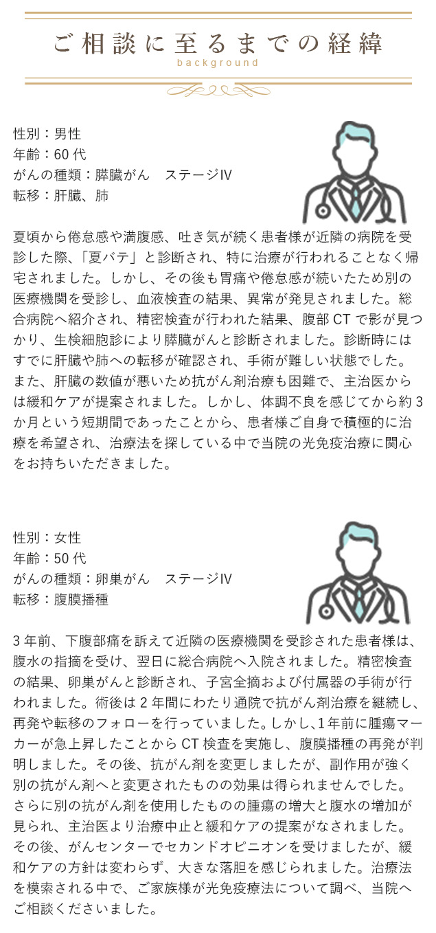江戸川区にお住まいの方へ「ご相談に至るまでの経緯」