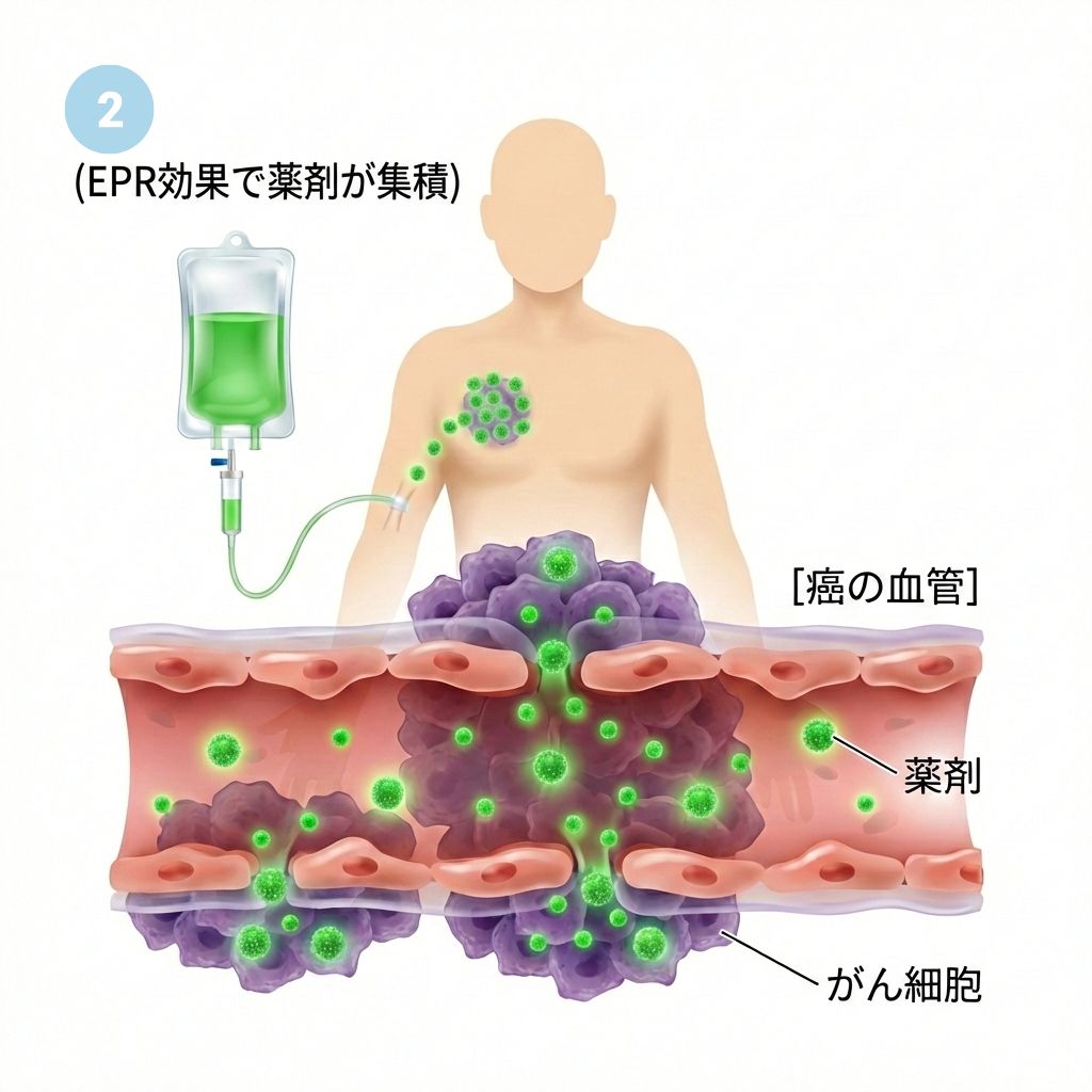 薬剤をがん細胞へ集積