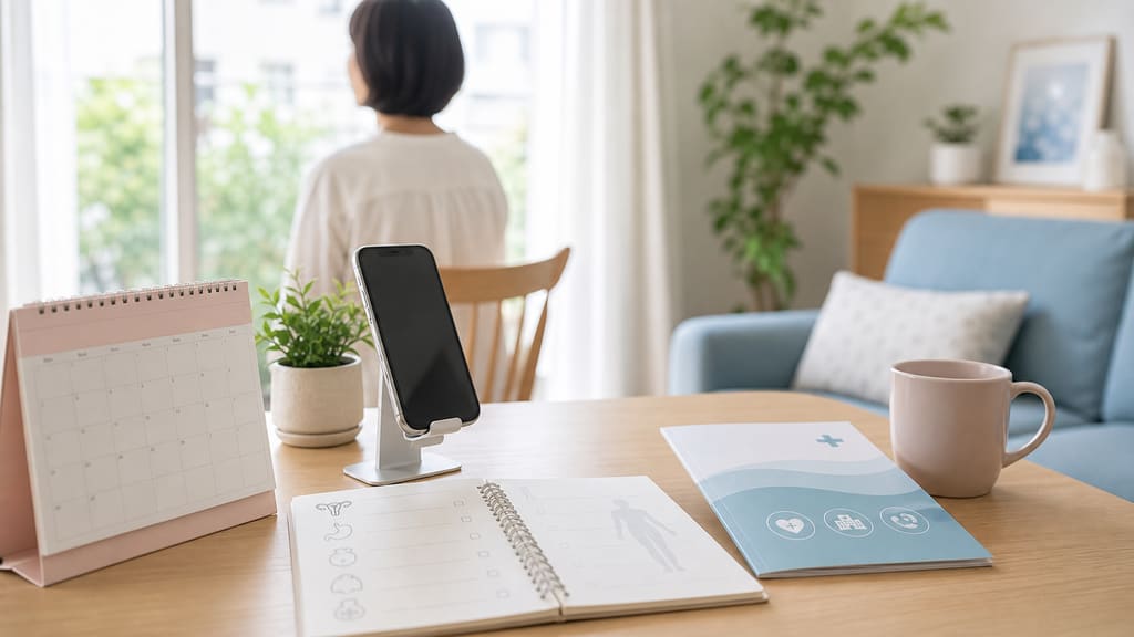 婦人科受診を考えたい症状をメモする資料