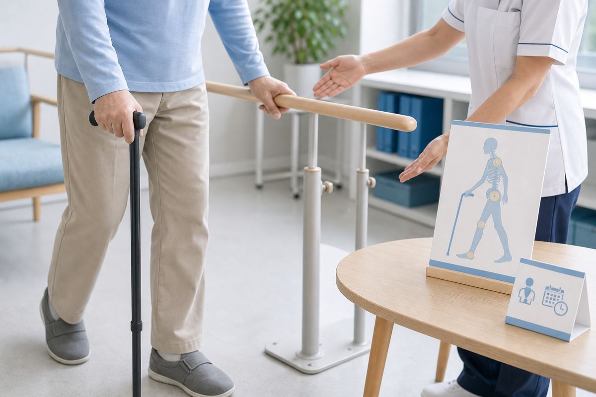 腎臓がんの骨転移で経過観察と生活上の注意を確認するイメージ