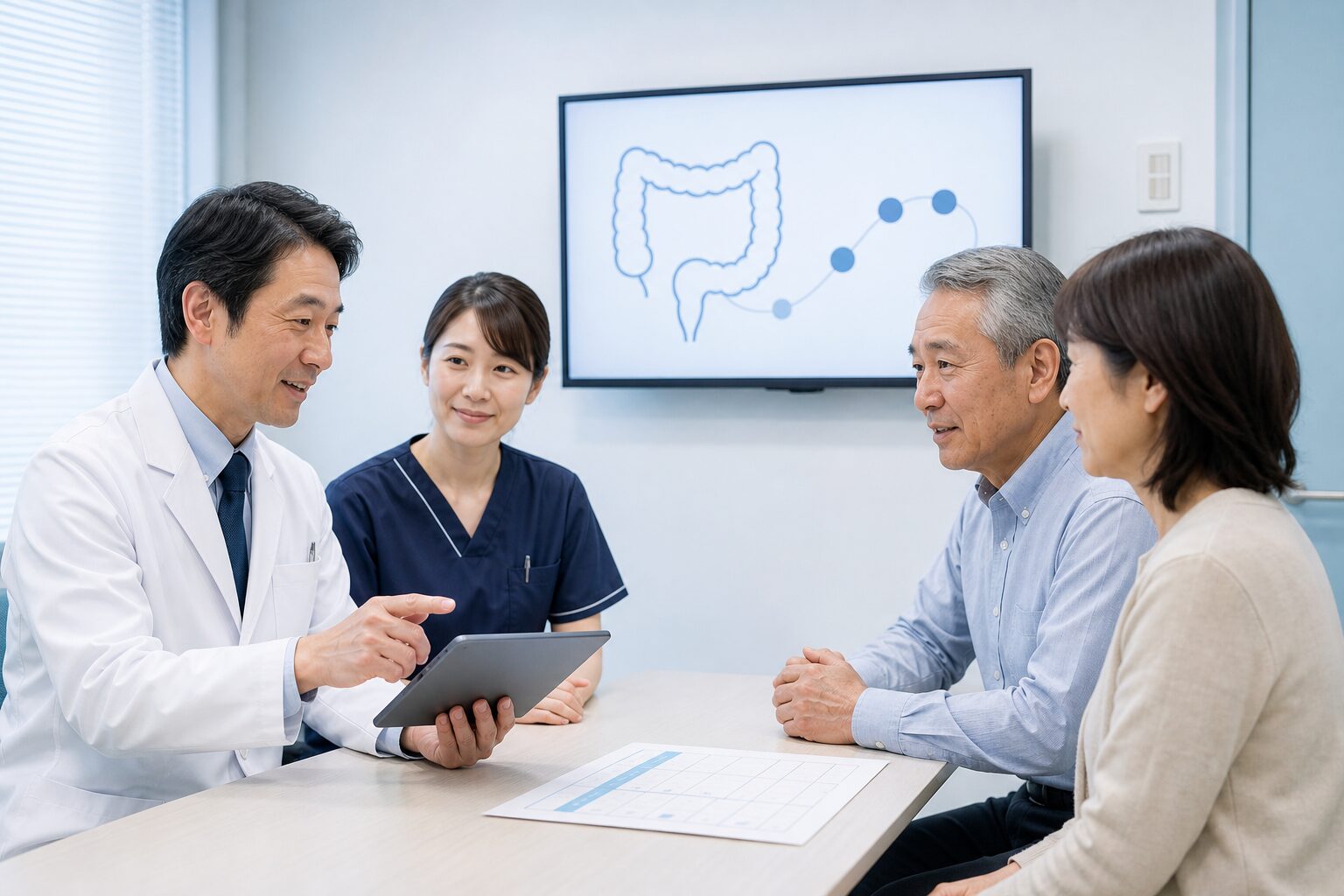 大腸がんの抗がん剤治療が担う複数の目的を示した図