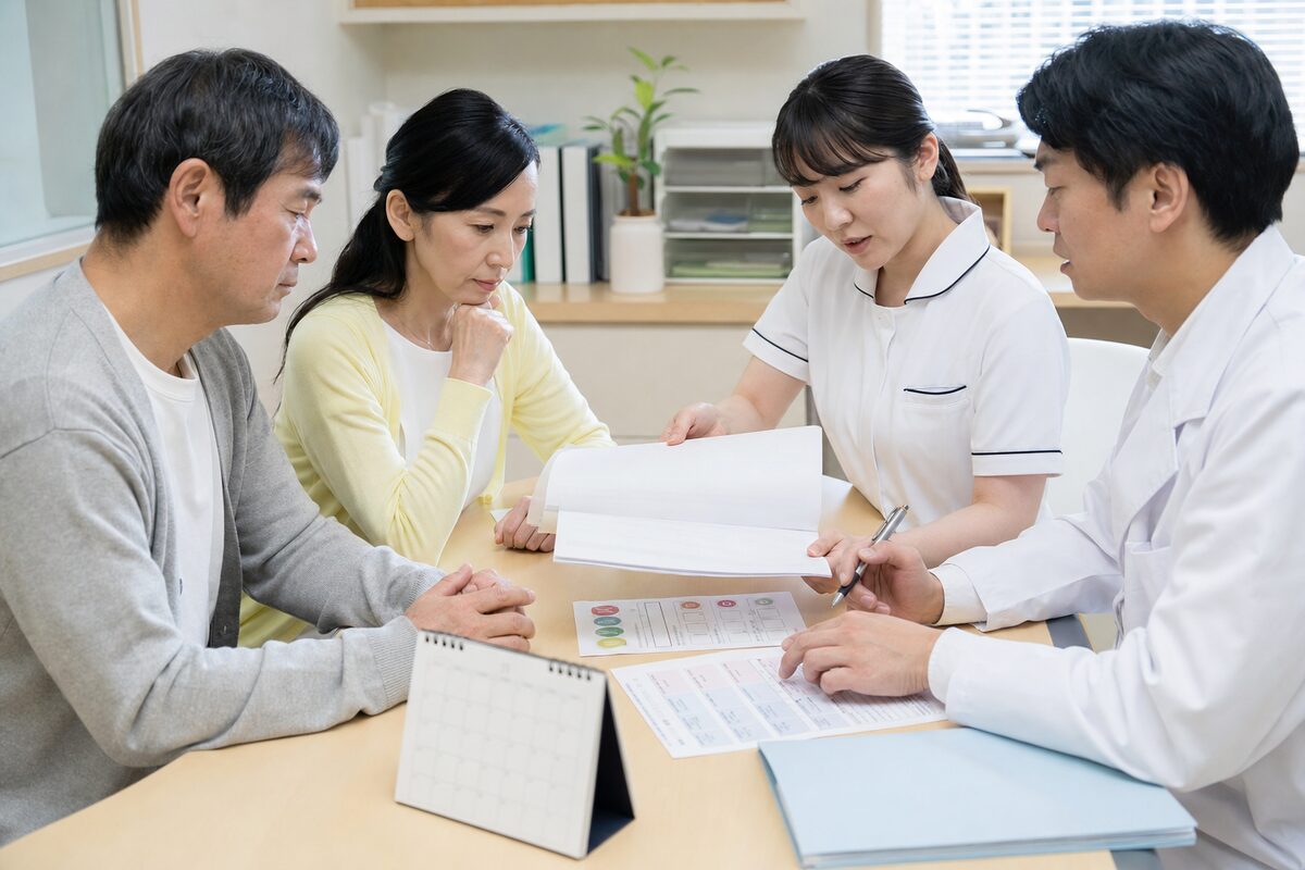 直腸がんの病変や治療後の変化を画像検査で確認する医療資料