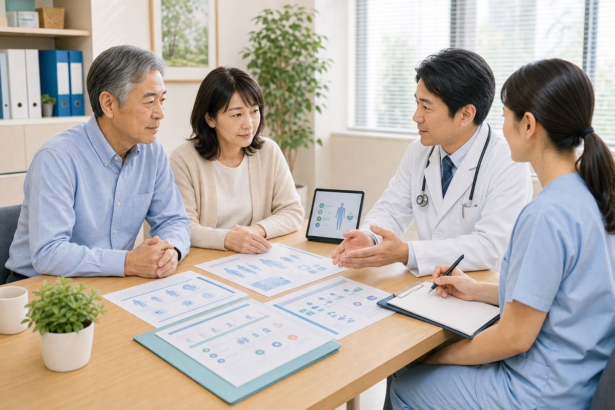 前立腺がんの末期症状と緩和ケアについて相談する場面