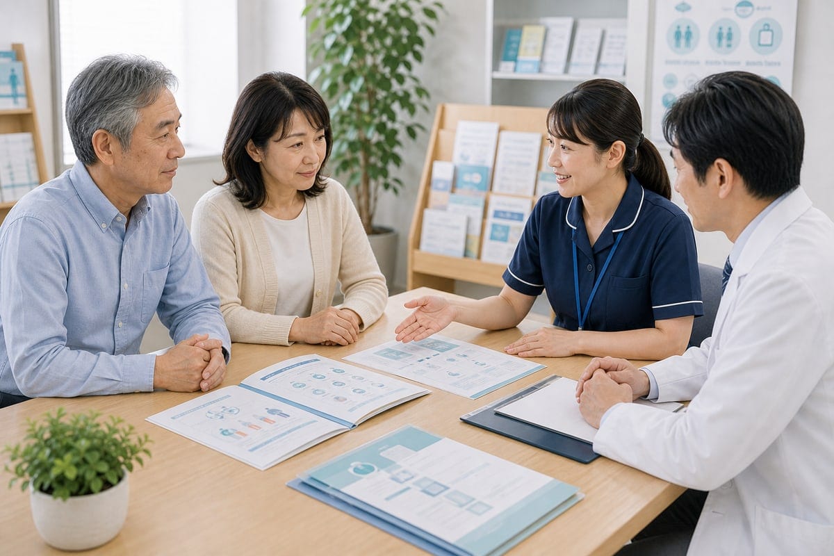 前立腺がんの相談先について医療者と話す場面