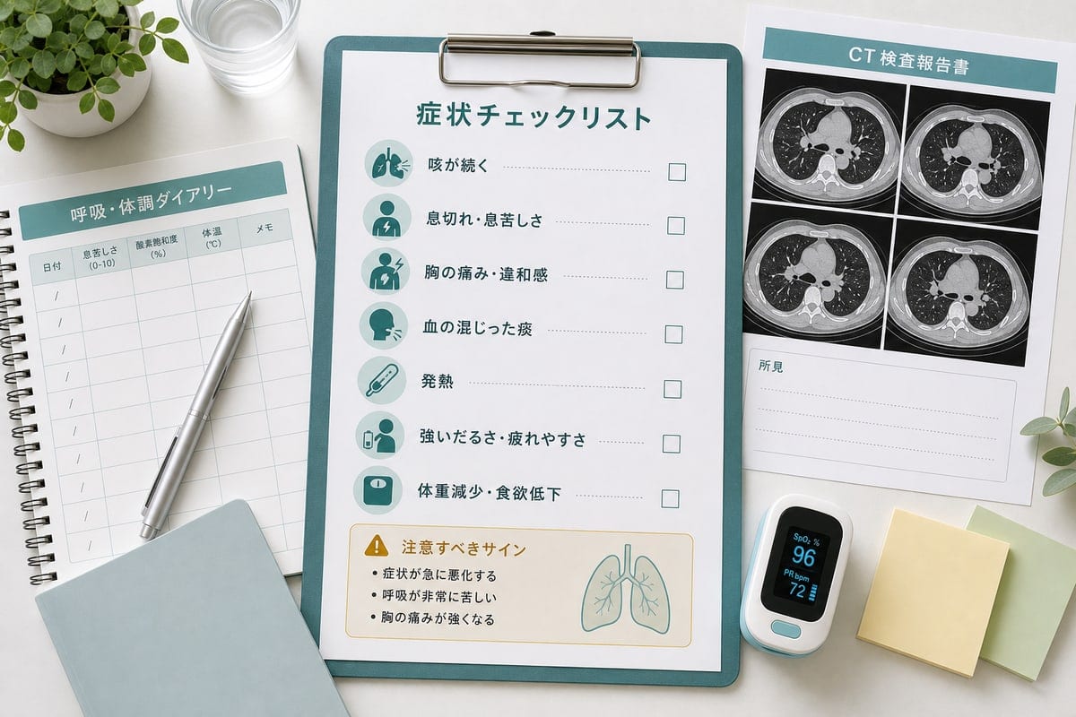 前立腺がんの肺転移で確認したい咳や息切れや胸部CTのチェックリスト