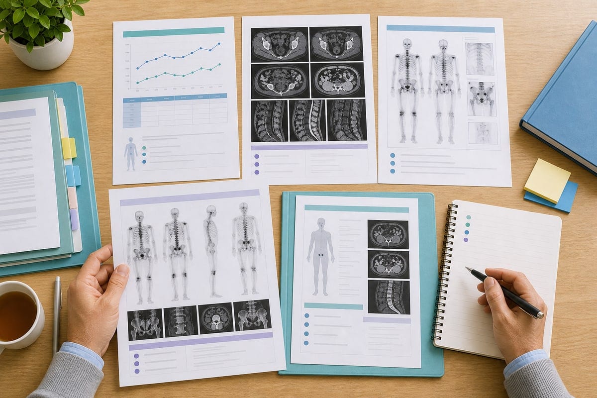 前立腺がんの転移を調べる画像検査資料