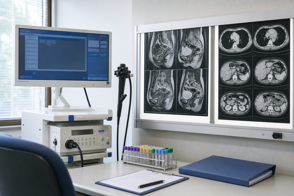 直腸がんステージ3の内視鏡・CT・MRI検査を行う医療設備