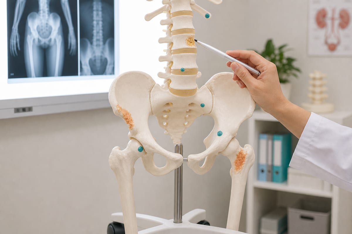 膀胱がんの骨転移について医療資料で確認する画像