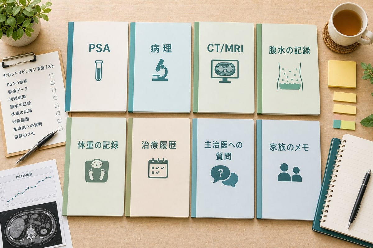 前立腺がん腹水の相談前にPSAやCTや腹水記録や体重記録を整理する資料