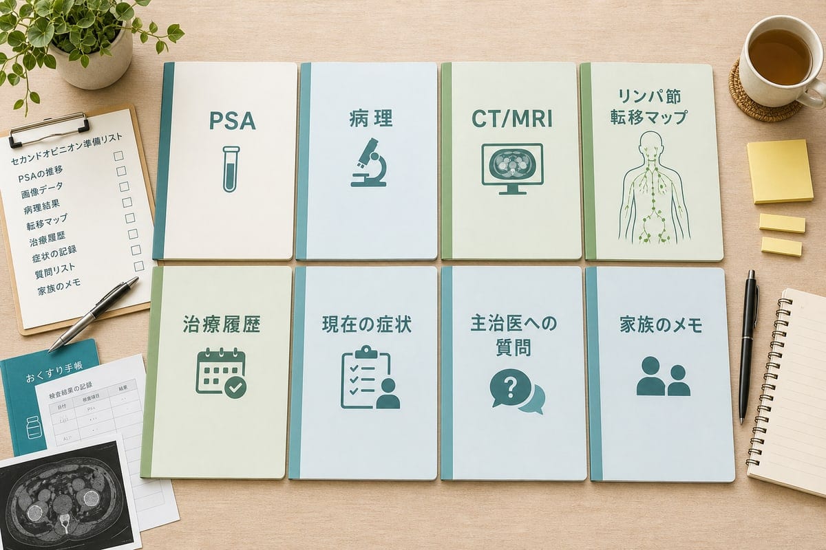 前立腺がんリンパ節転移の相談前にPSAや画像検査や治療歴を整理する資料