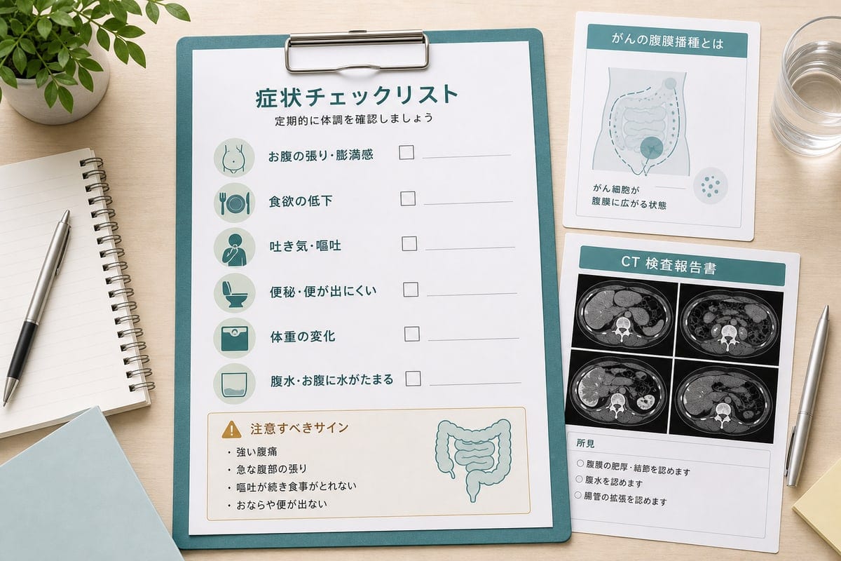 前立腺がんの腹膜播種で確認したい腹部症状や腹水やCT検査のチェックリスト