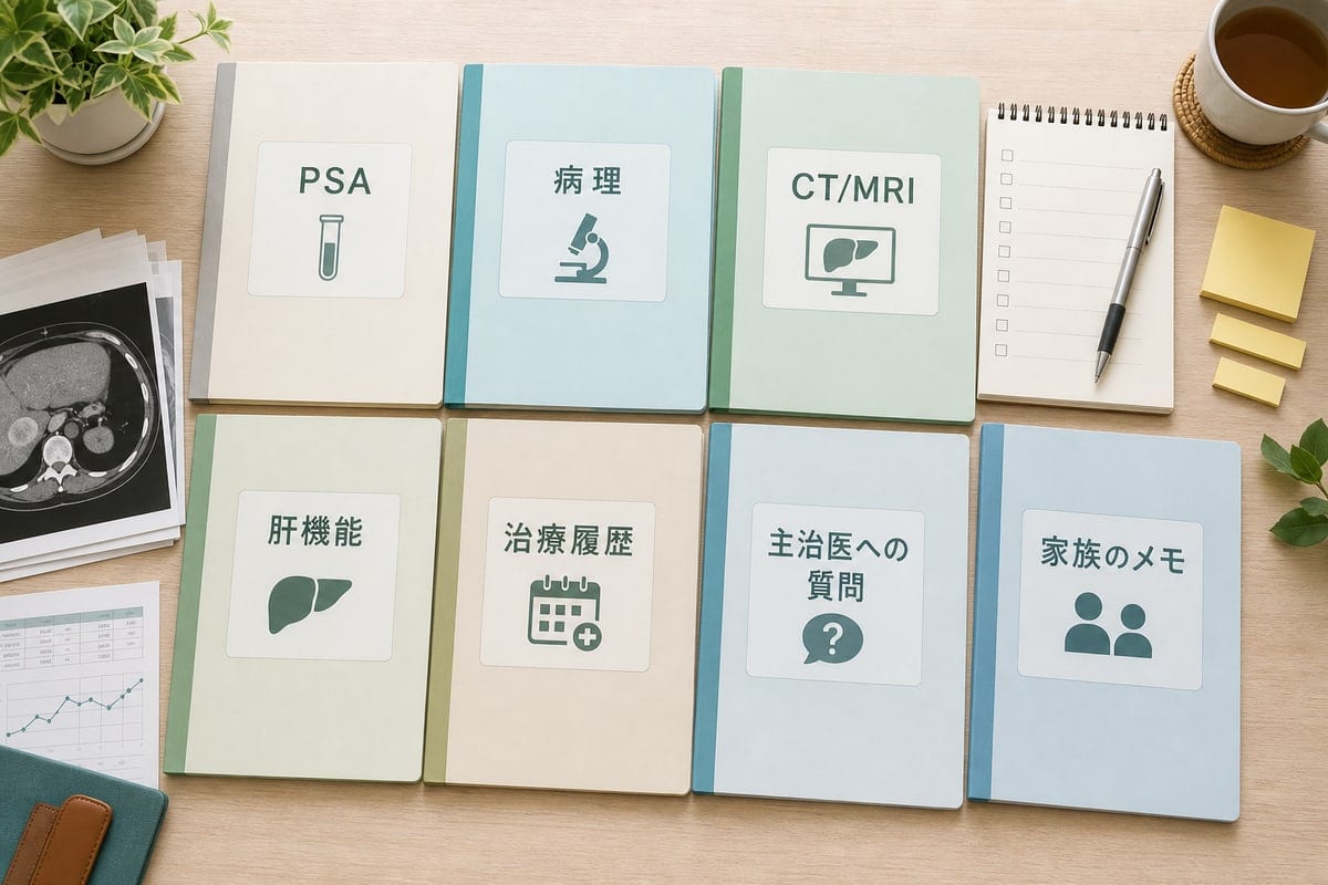 前立腺がん肝転移の相談前にPSAや画像検査や治療歴を整理する資料