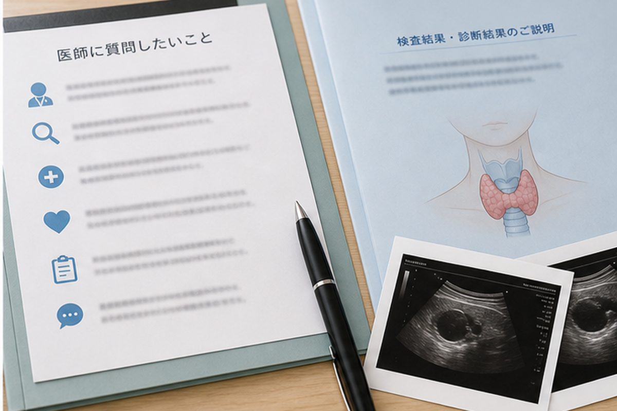 甲状腺がんの診断後に主治医へ確認したい項目のメモ