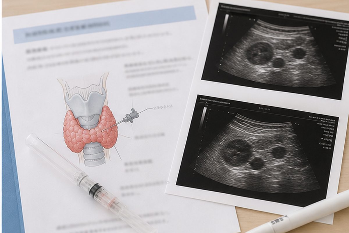甲状腺がんの超音波検査と穿刺吸引細胞診を整理する資料