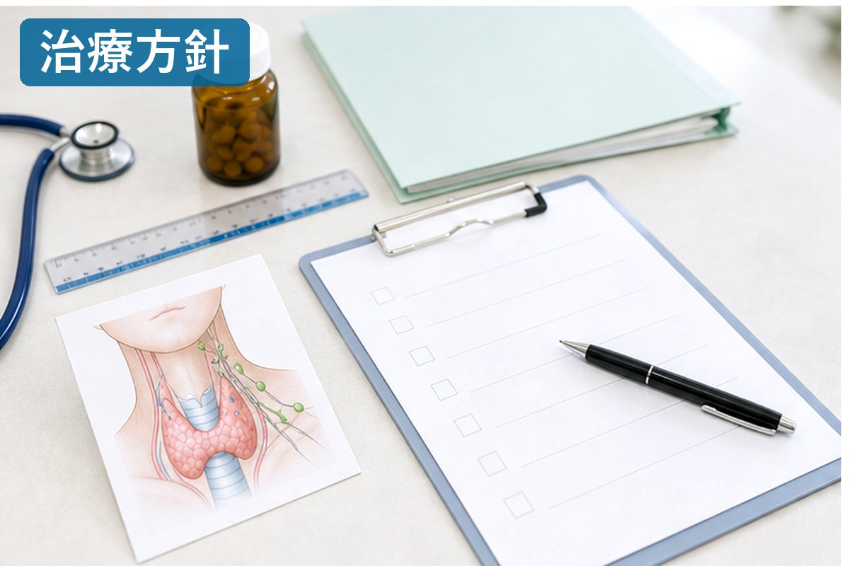 甲状腺がんリンパ節転移の治療方針を整理する明るい資料