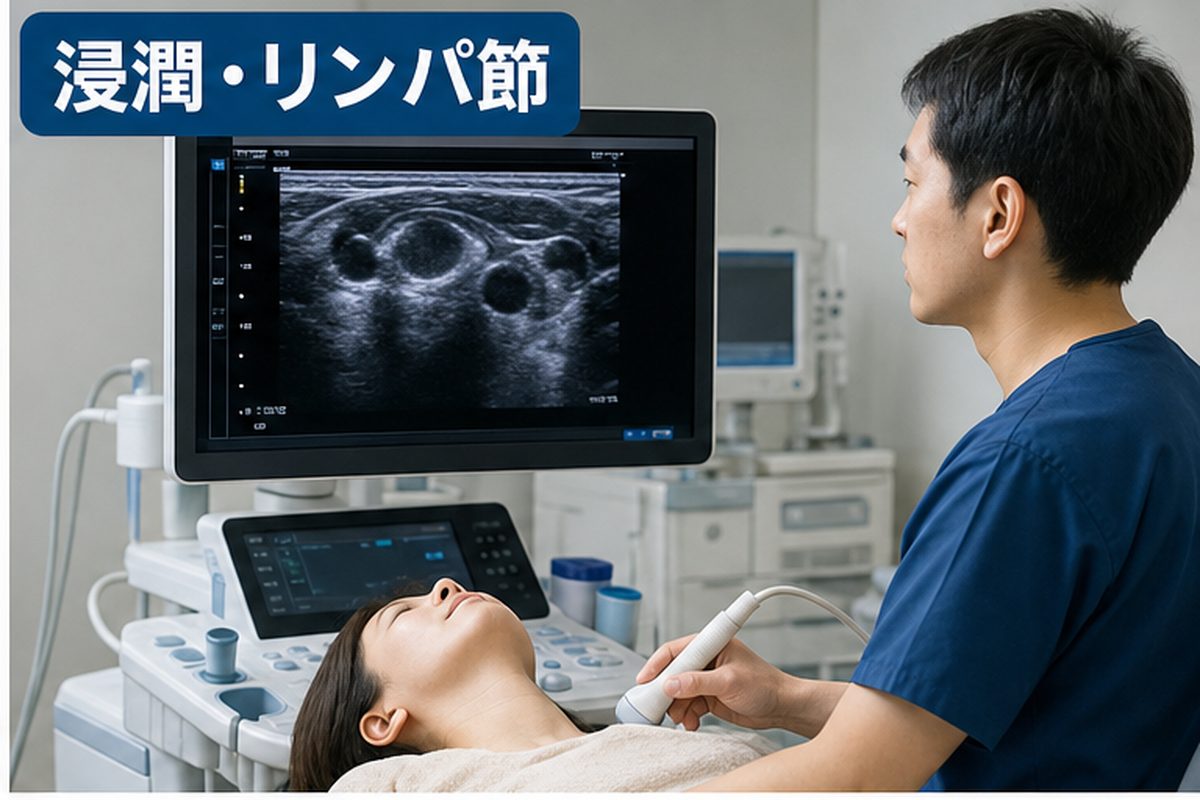 甲状腺がんステージ3の浸潤やリンパ節を確認する検査室