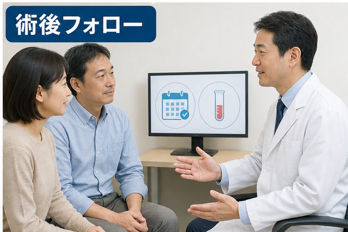 甲状腺がんステージ3の相談準備をする家族と医療資料