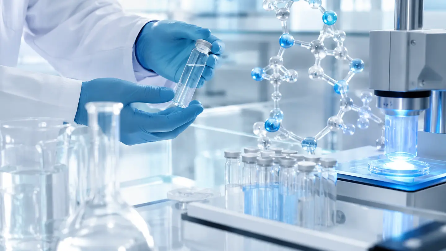 光を用いた治療に関する薬剤研究を行う研究室のイメージ