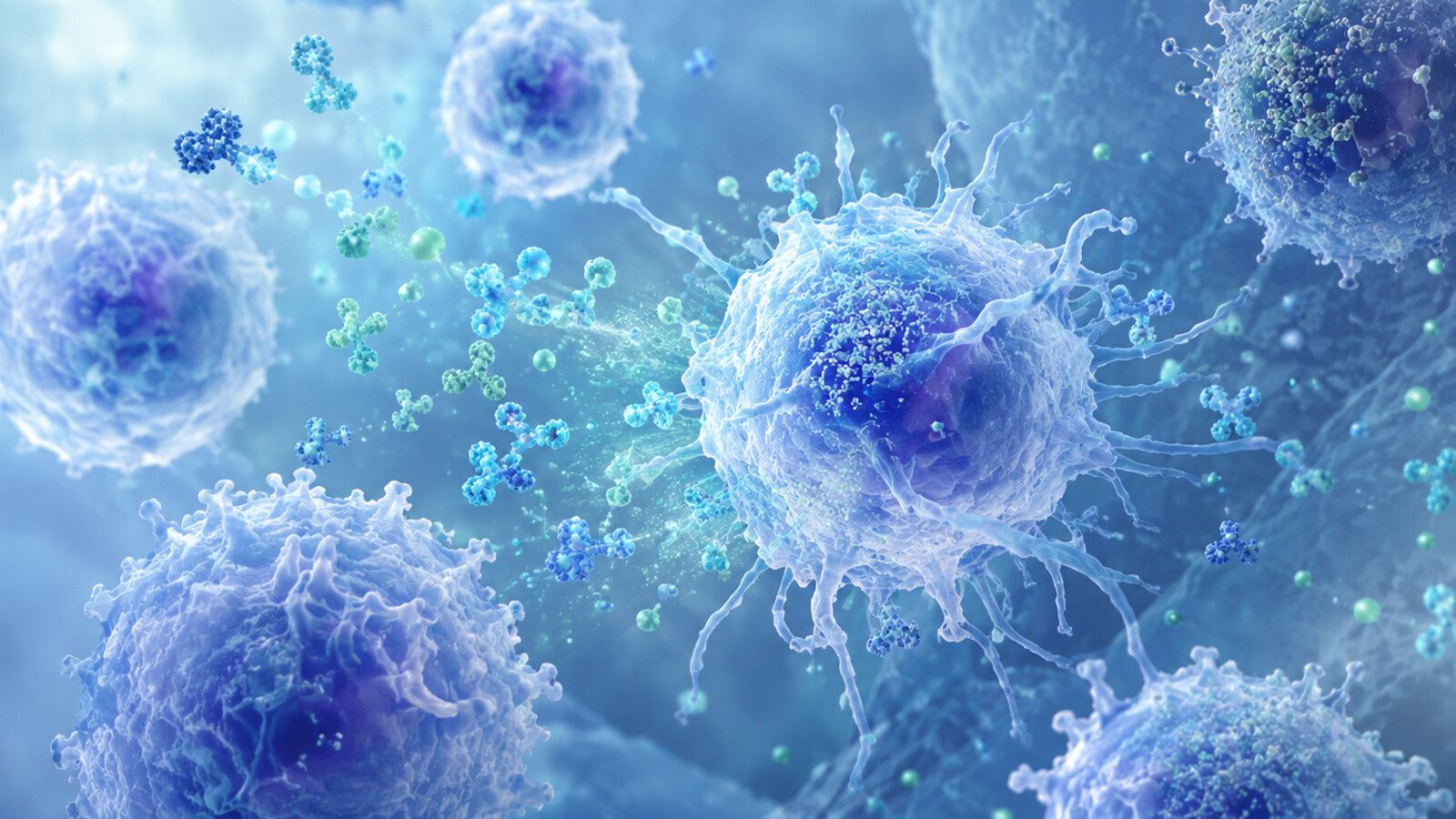 免疫細胞が活性化し、がんに対する免疫の働きが高まる様子のイメージ